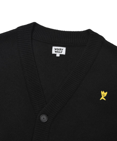 Basic V-neck cardigan black