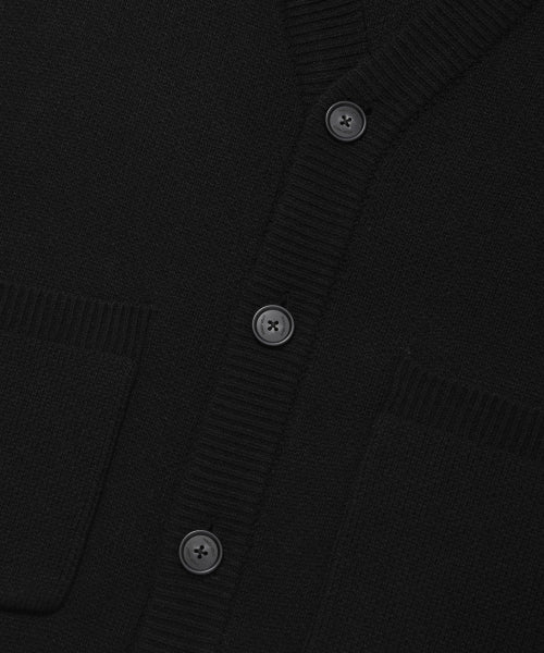 Basic V-neck cardigan black