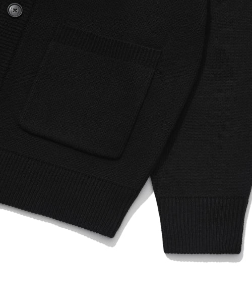 Basic V-neck cardigan black