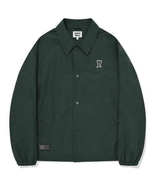 Big Graphic Coach Jacket Green