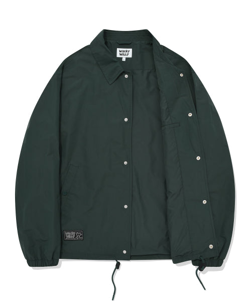 Big Graphic Coach Jacket Green