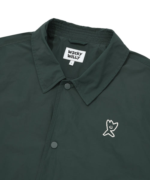Big Graphic Coach Jacket Green
