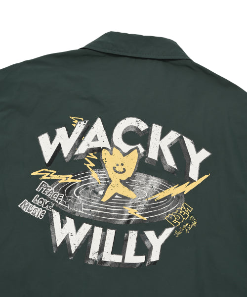 Big Graphic Coach Jacket Green