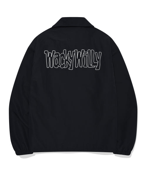 typo coach jacket black