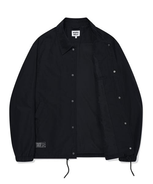 typo coach jacket black