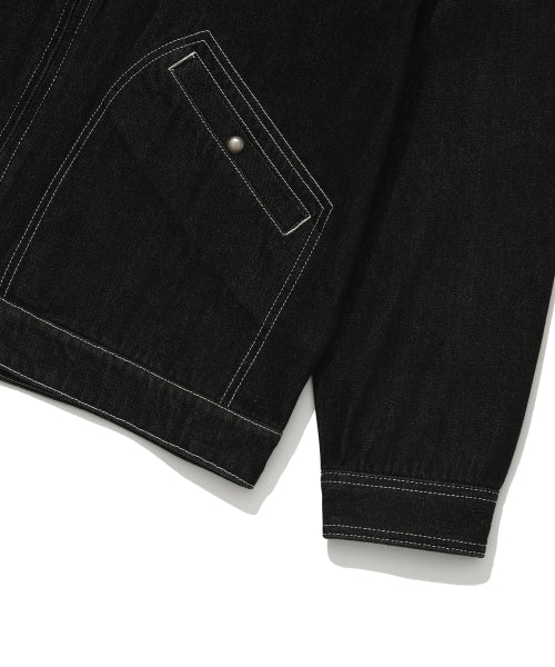 Denim tracker jacket black