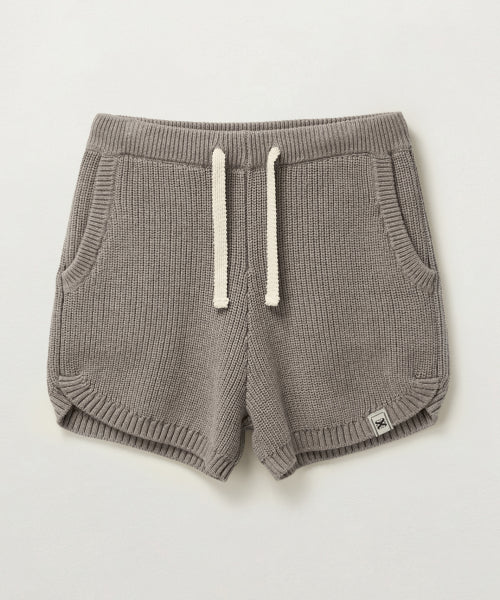 (W) Cashmere Blend Knit Shorts Taupe Brown
