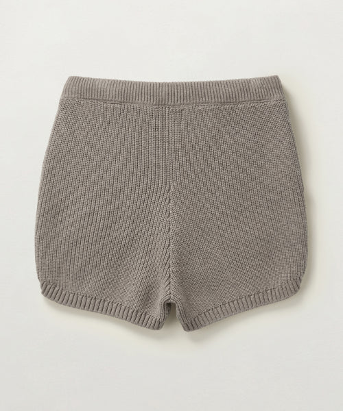 (W) Cashmere Blend Knit Shorts Taupe Brown