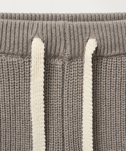 (W) Cashmere Blend Knit Shorts Taupe Brown