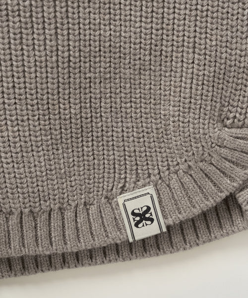 (W) Cashmere Blend Knit Shorts Taupe Brown