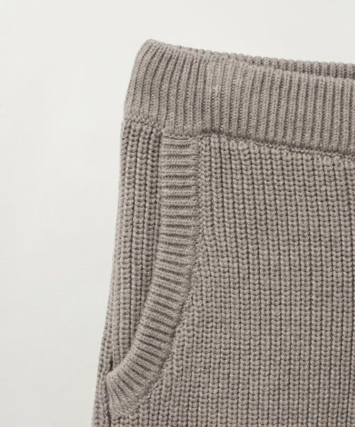 (W) Cashmere Blend Knit Shorts Taupe Brown