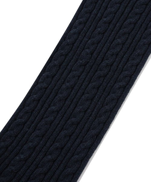 AUTHENTIC C LOGO CABLE WOOL MUFFLER