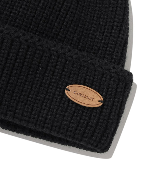 AUTHENTIC LEATHER WAPPEN ACRYLIC BEANIE