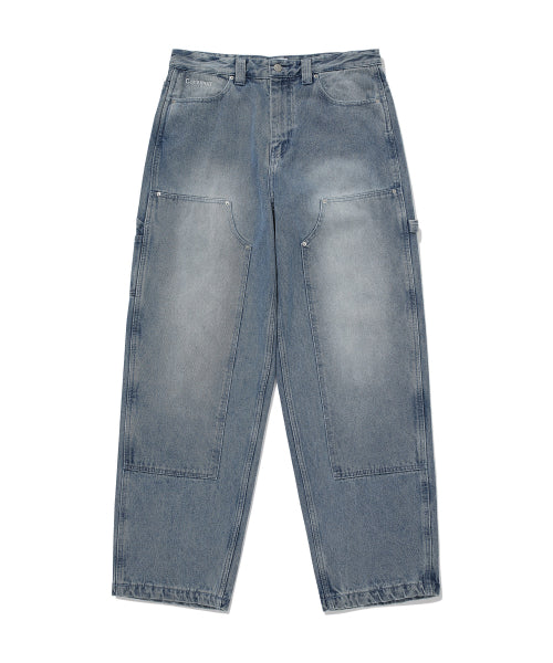 DENIM CARPENTER SEMI-WIDE PANTS