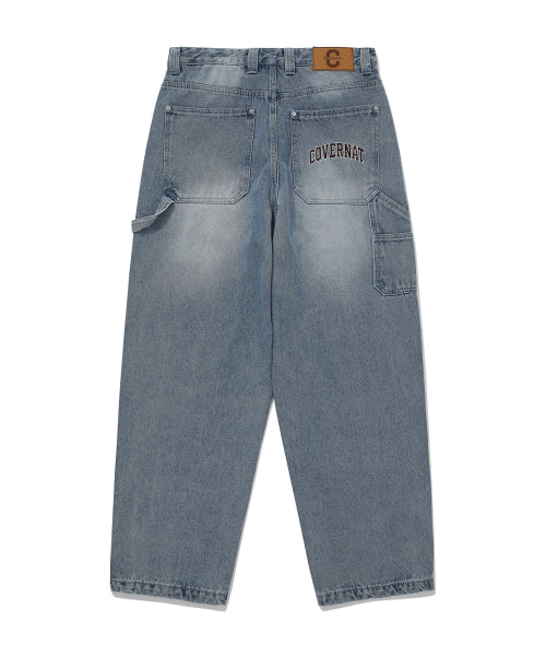 DENIM CARPENTER SEMI-WIDE PANTS