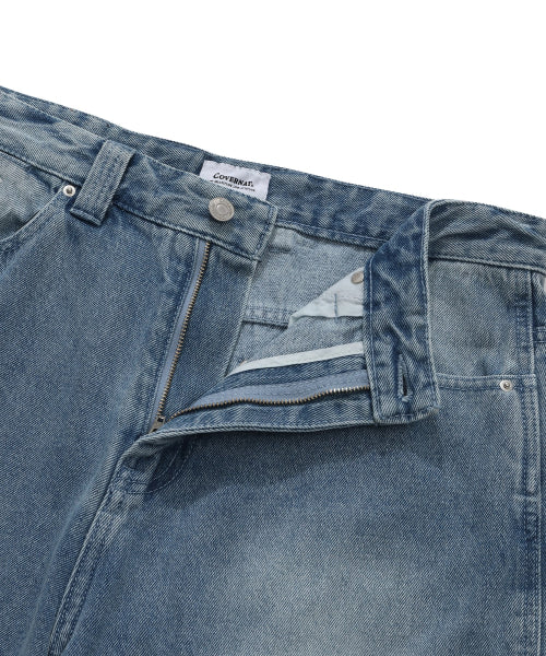 DENIM CARPENTER SEMI-WIDE PANTS