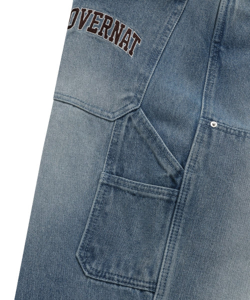 DENIM CARPENTER SEMI-WIDE PANTS
