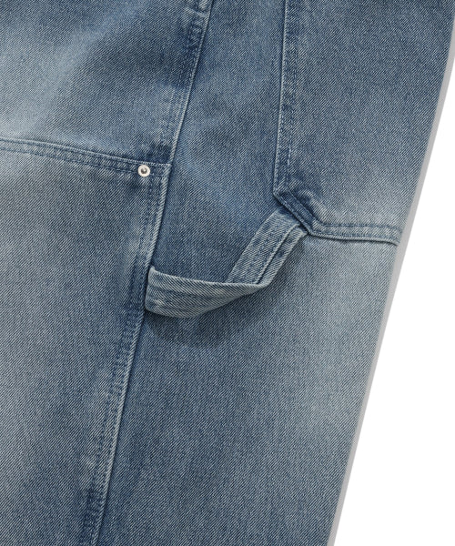 DENIM CARPENTER SEMI-WIDE PANTS