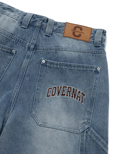 DENIM CARPENTER SEMI-WIDE PANTS