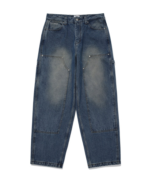 DENIM CARPENTER SEMI-WIDE PANTS