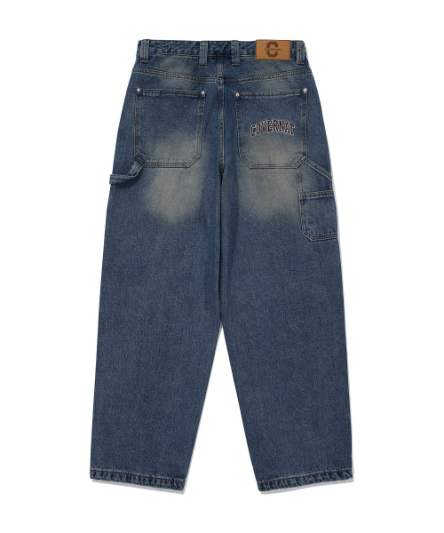 DENIM CARPENTER SEMI-WIDE PANTS