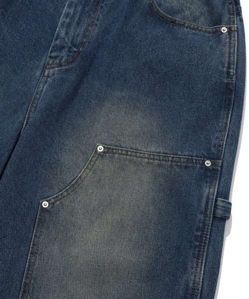 DENIM CARPENTER SEMI-WIDE PANTS