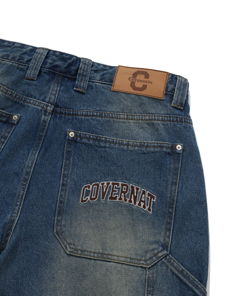 DENIM CARPENTER SEMI-WIDE PANTS