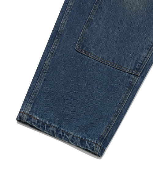 DENIM CARPENTER SEMI-WIDE PANTS