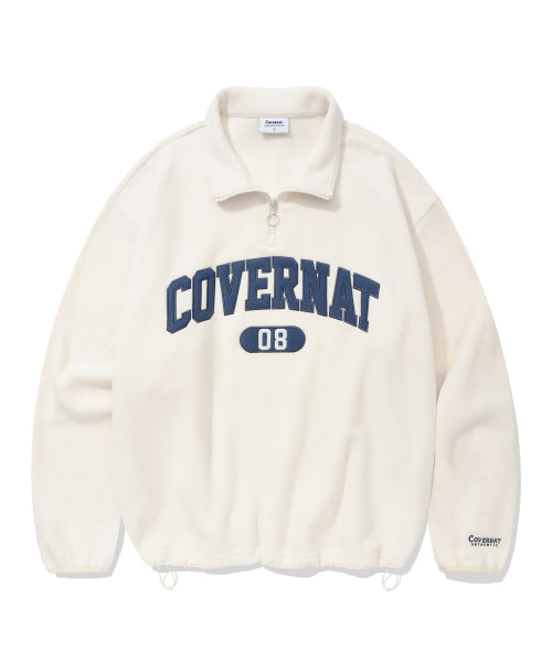 ARCH LOGO FLEECE HALF ZIP-UP SWEATSHIRT