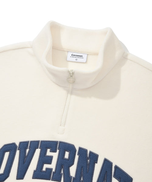 ARCH LOGO FLEECE HALF ZIP-UP SWEATSHIRT