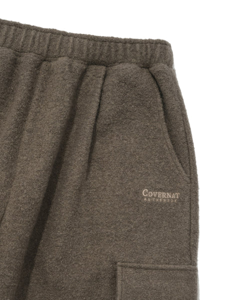 [SET-UP] BOUCLE SEMI-WIDE CARGO PANTS