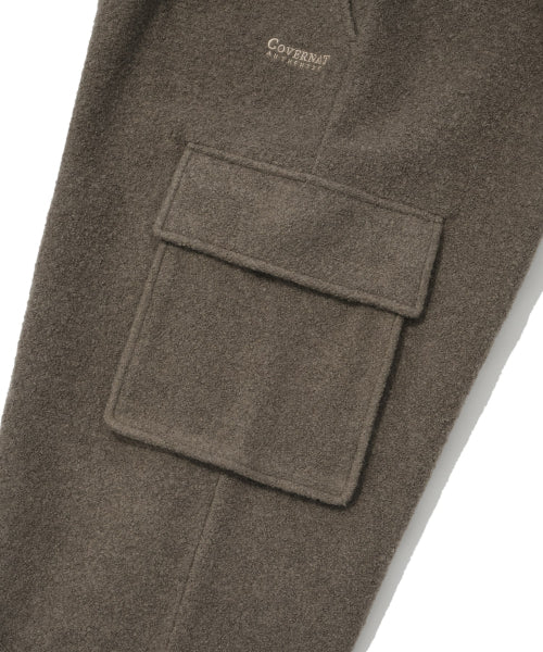 [SET-UP] BOUCLE SEMI-WIDE CARGO PANTS
