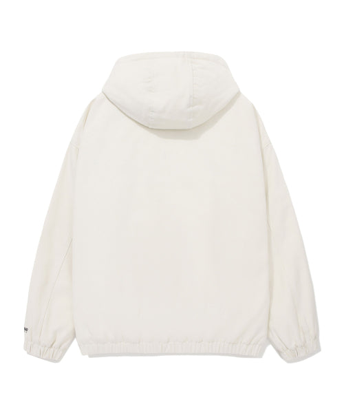 C LOGO CORDUROY HOODIED JACKET