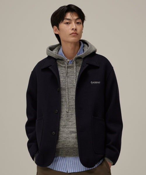 COVER WOOL COLLAR JACKET