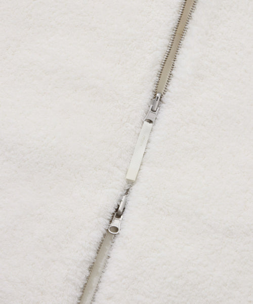 STAND COLLAR REVERSIBLE SHERPA JACKET