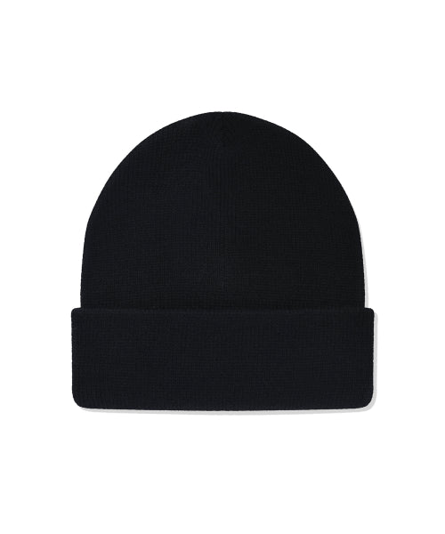 Waki willi label beanie black