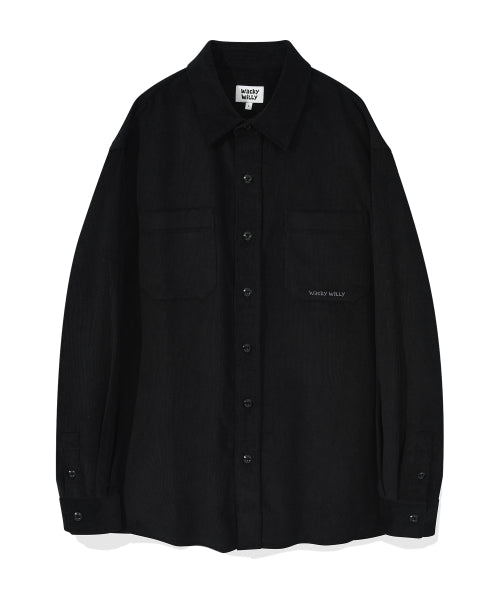 Corduroy Shirt Black