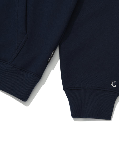 Basic Logo Wappen Half Zip-Up Navy
