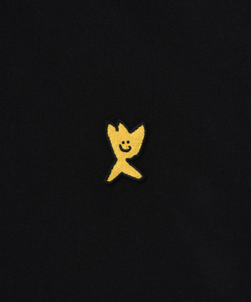 Basic Logo Wappen Half Zip-Up Black