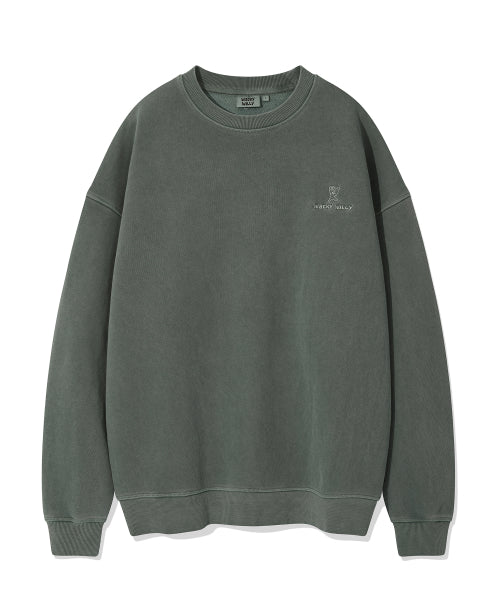 Logo Pigment Sweatshirt Green