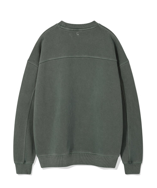 Logo Pigment Sweatshirt Green