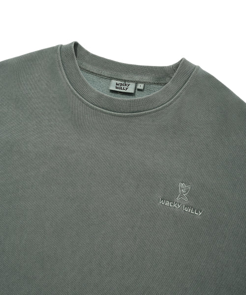 Logo Pigment Sweatshirt Green
