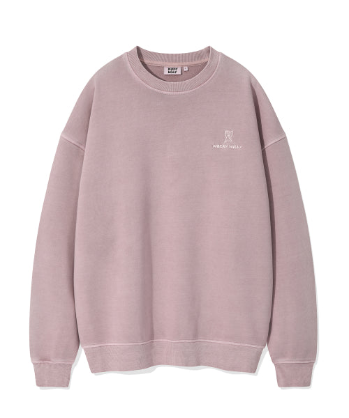 Logo Pigment Sweatshirt Pink