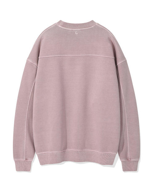 Logo Pigment Sweatshirt Pink