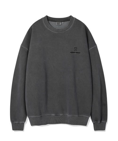 Logo Pigment Sweatshirt Charcoal