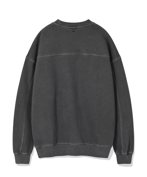 Logo Pigment Sweatshirt Charcoal