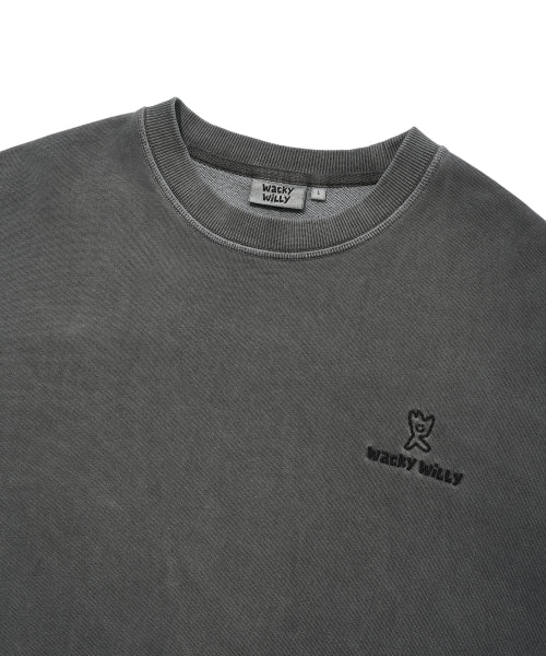 Logo Pigment Sweatshirt Charcoal