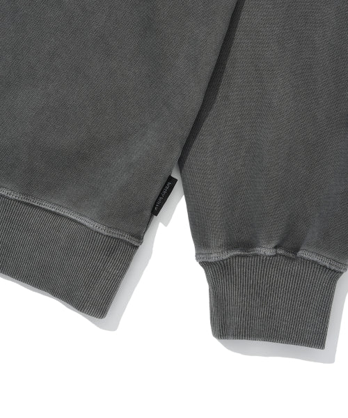 Logo Pigment Sweatshirt Charcoal