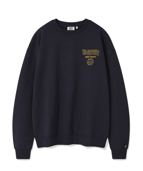 Picture graphic sweatshirt navy