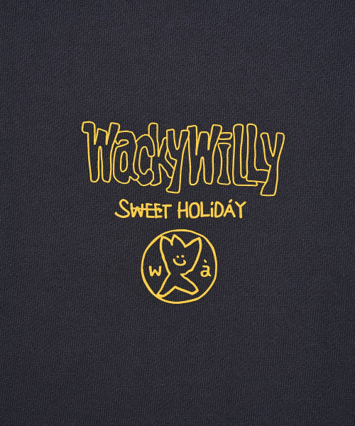 Picture graphic sweatshirt navy
